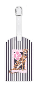 cheetah in pink border