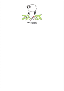 white sheep with greenery